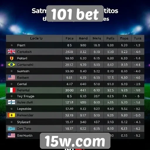 Comparativo de odds na 101 bet e concorrentes